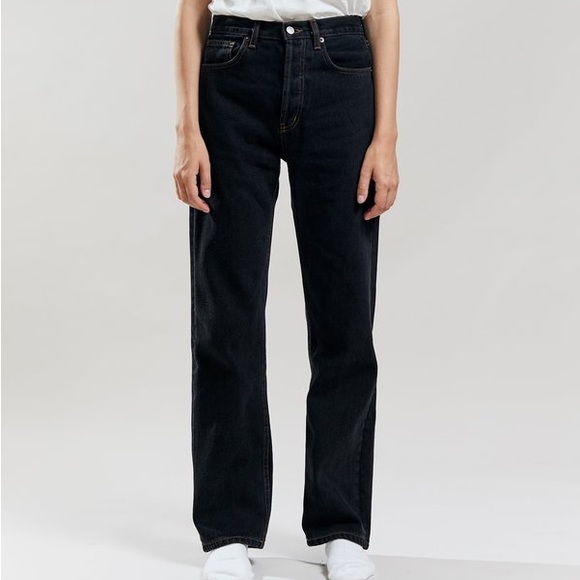 Embroidered high rise, wide leg Jeans - Picture 2 of 9